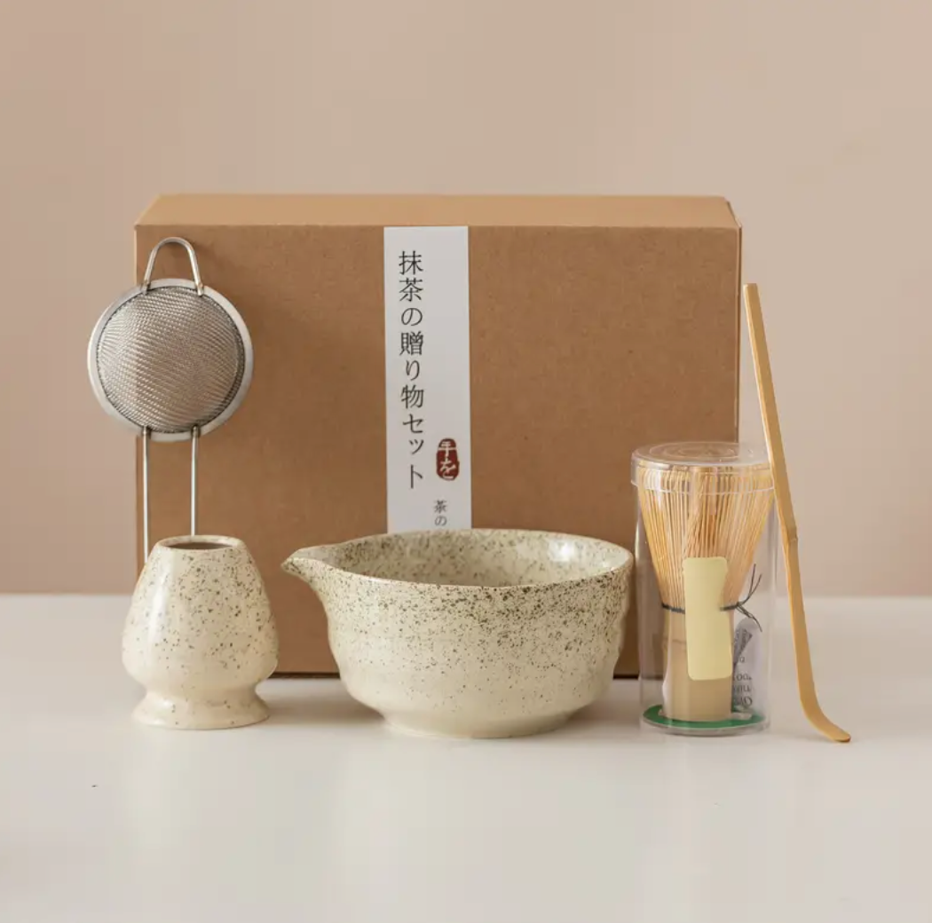 Five Piece Japanese Matcha Tea Making Set