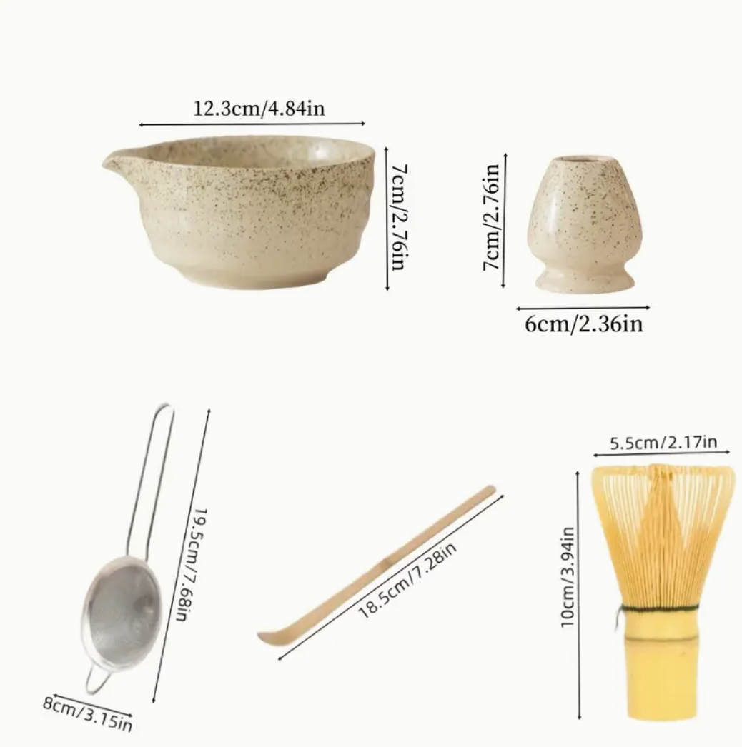 Five Piece Japanese Matcha Tea Making Set