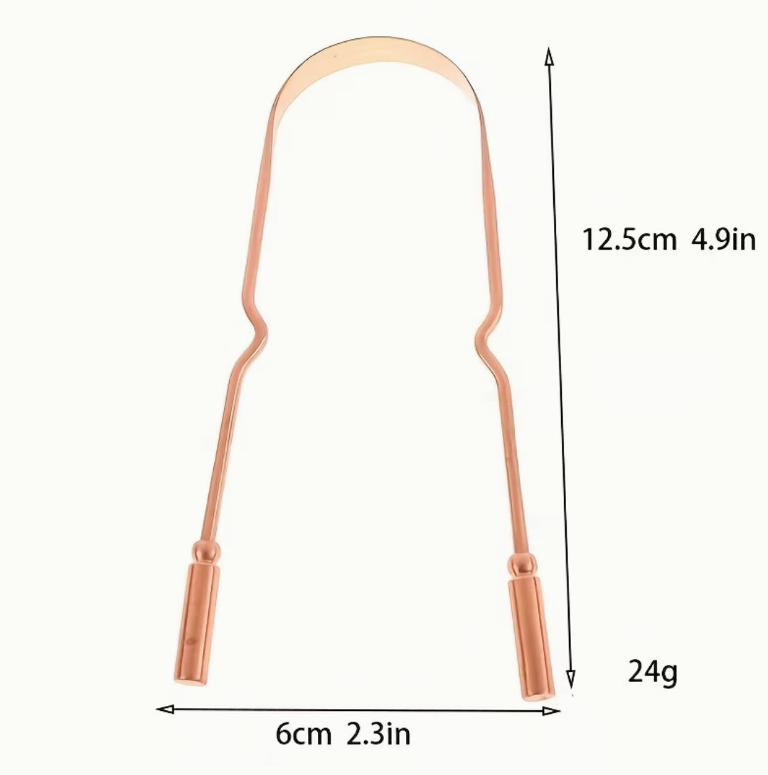 Copper Tongue Strainer with Calico Bag