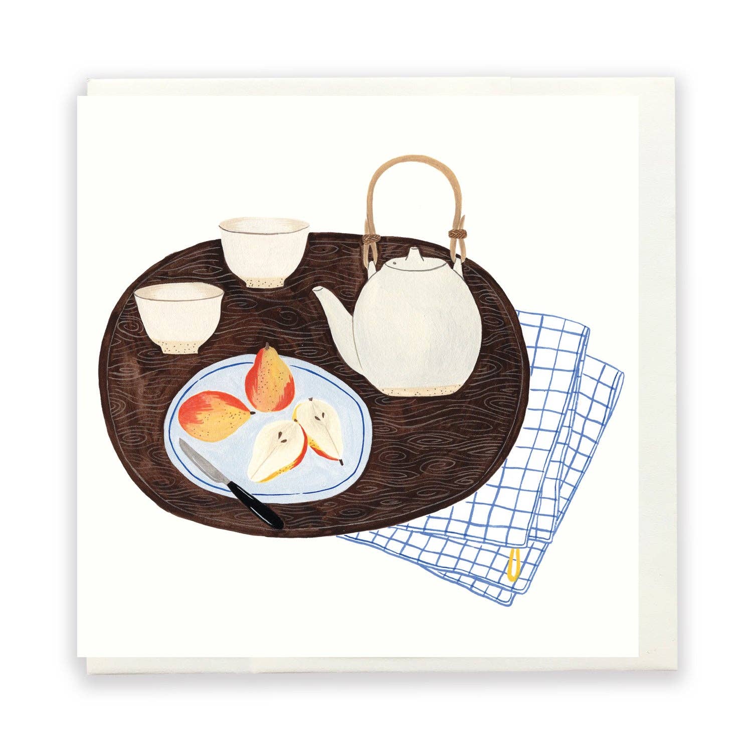 Corella Pears Card by Flora Waycott